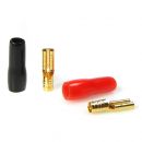 Flatstiftskontakt 2,8 mm förgylld, Flatstift guld