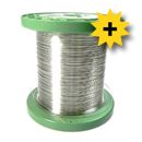 Silvertråd 0,5 mm oisolerad rensilver, Silvertråd i 99,999% rent silver  